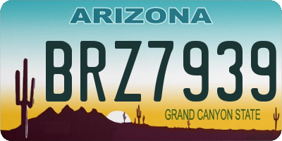 AZ license plate BRZ7939