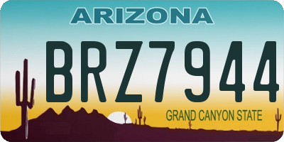 AZ license plate BRZ7944