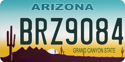 AZ license plate BRZ9084