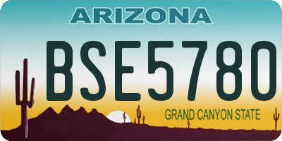 AZ license plate BSE5780