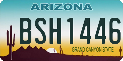 AZ license plate BSH1446