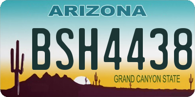 AZ license plate BSH4438