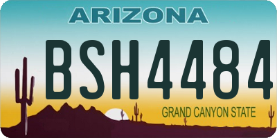 AZ license plate BSH4484