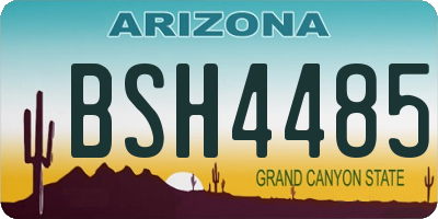 AZ license plate BSH4485
