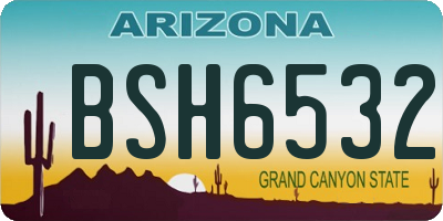 AZ license plate BSH6532
