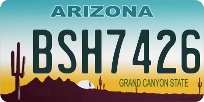 AZ license plate BSH7426