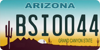 AZ license plate BSI0044