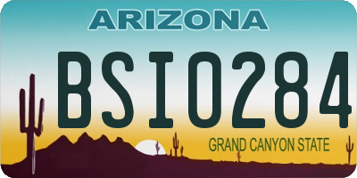 AZ license plate BSI0284