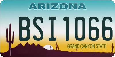 AZ license plate BSI1066