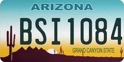 AZ license plate BSI1084