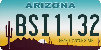 AZ license plate BSI1132