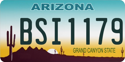 AZ license plate BSI1179