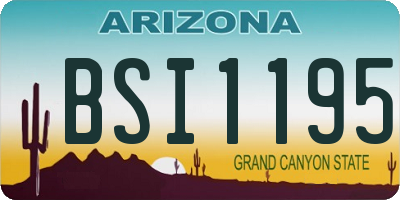 AZ license plate BSI1195