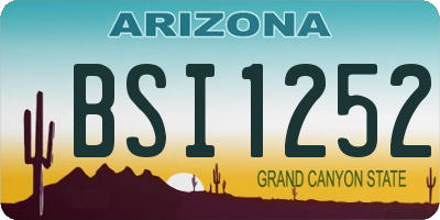 AZ license plate BSI1252