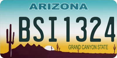 AZ license plate BSI1324