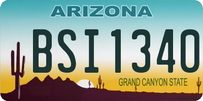 AZ license plate BSI1340