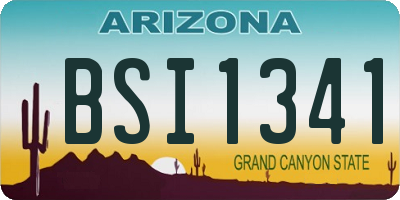 AZ license plate BSI1341