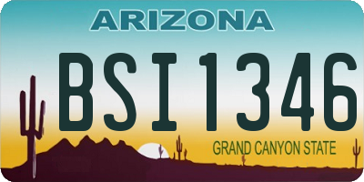AZ license plate BSI1346