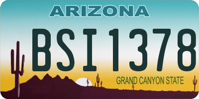 AZ license plate BSI1378