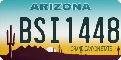 AZ license plate BSI1448