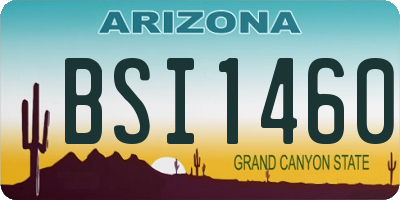 AZ license plate BSI1460