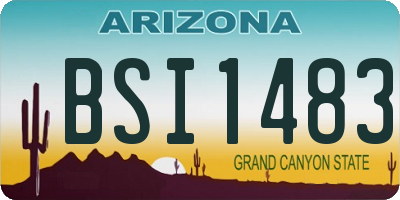 AZ license plate BSI1483