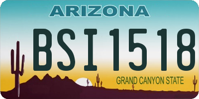 AZ license plate BSI1518