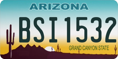 AZ license plate BSI1532