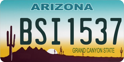 AZ license plate BSI1537