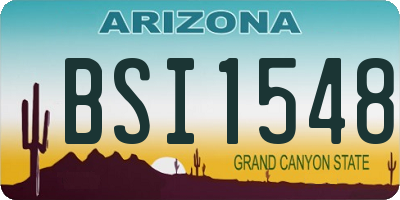 AZ license plate BSI1548