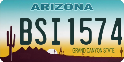 AZ license plate BSI1574