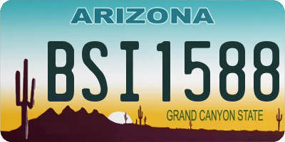 AZ license plate BSI1588