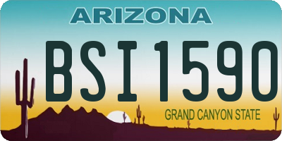 AZ license plate BSI1590