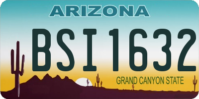 AZ license plate BSI1632