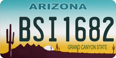 AZ license plate BSI1682