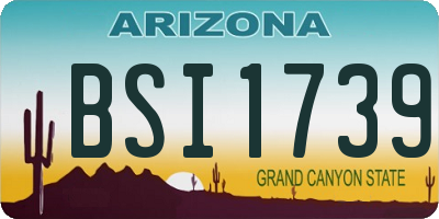 AZ license plate BSI1739
