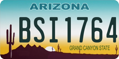 AZ license plate BSI1764