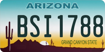 AZ license plate BSI1788