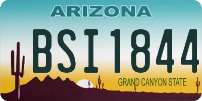 AZ license plate BSI1844
