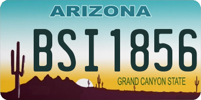 AZ license plate BSI1856