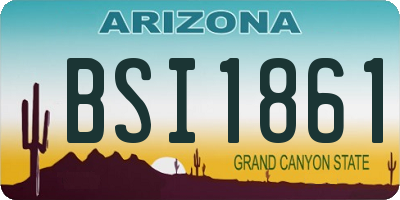 AZ license plate BSI1861
