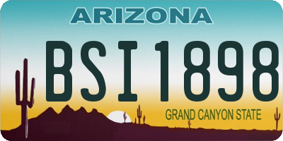 AZ license plate BSI1898