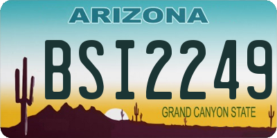 AZ license plate BSI2249