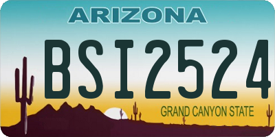 AZ license plate BSI2524