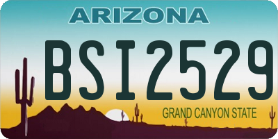 AZ license plate BSI2529