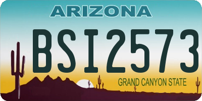 AZ license plate BSI2573