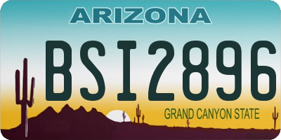 AZ license plate BSI2896