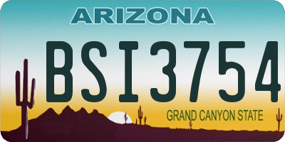 AZ license plate BSI3754