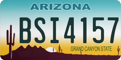 AZ license plate BSI4157