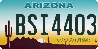 AZ license plate BSI4403